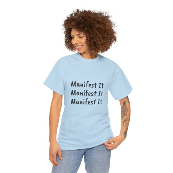 Unisex Cotton "Manifest It" Tee - Image 254