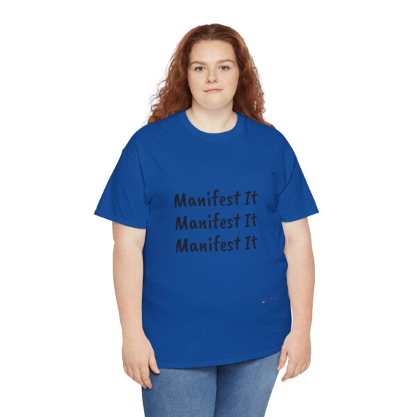 Unisex Cotton "Manifest It" Tee - Image 312