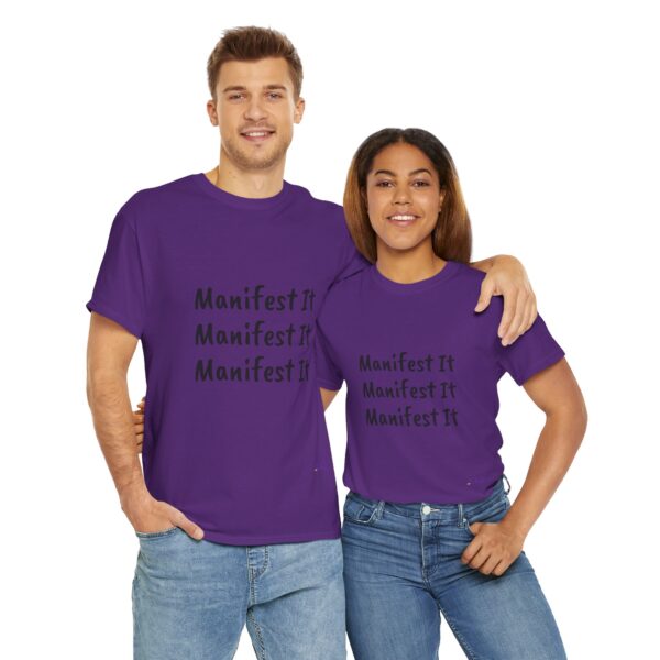 Unisex Cotton "Manifest It" Tee - Image 375