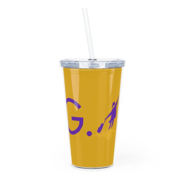 LAG LOGO Plastic Tumbler with Straw - Image 4