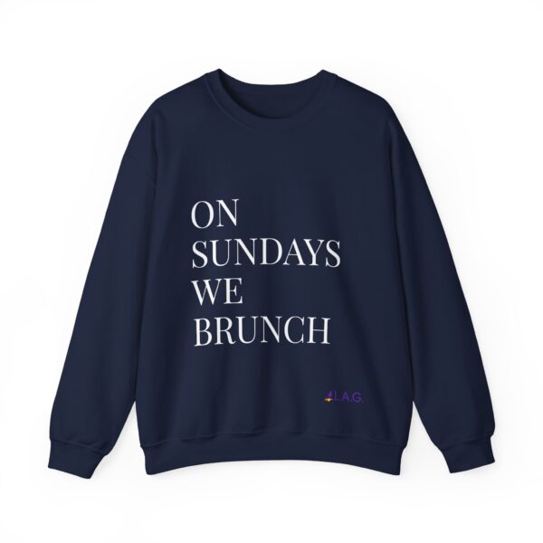 Unisex "On Sundays we Brunch" Crewneck Sweatshirt - Image 5