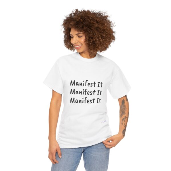 Unisex Cotton "Manifest It" Tee - Image 38